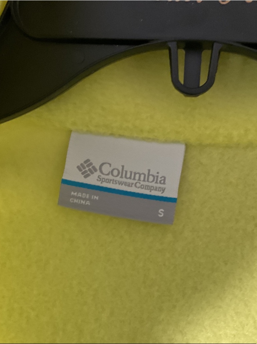 Columbia Neon Yellow Full-Zip Fleece Jacket - Picture 3 of 4